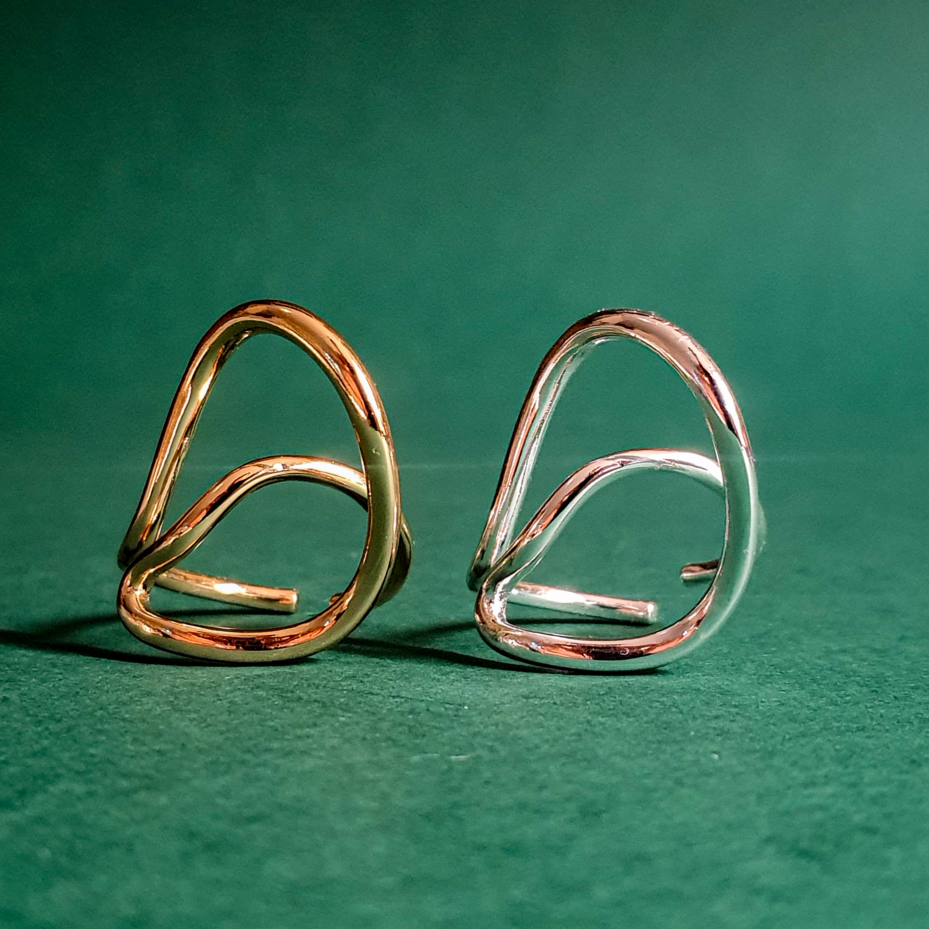 انگشتر مینیمال موجدار 