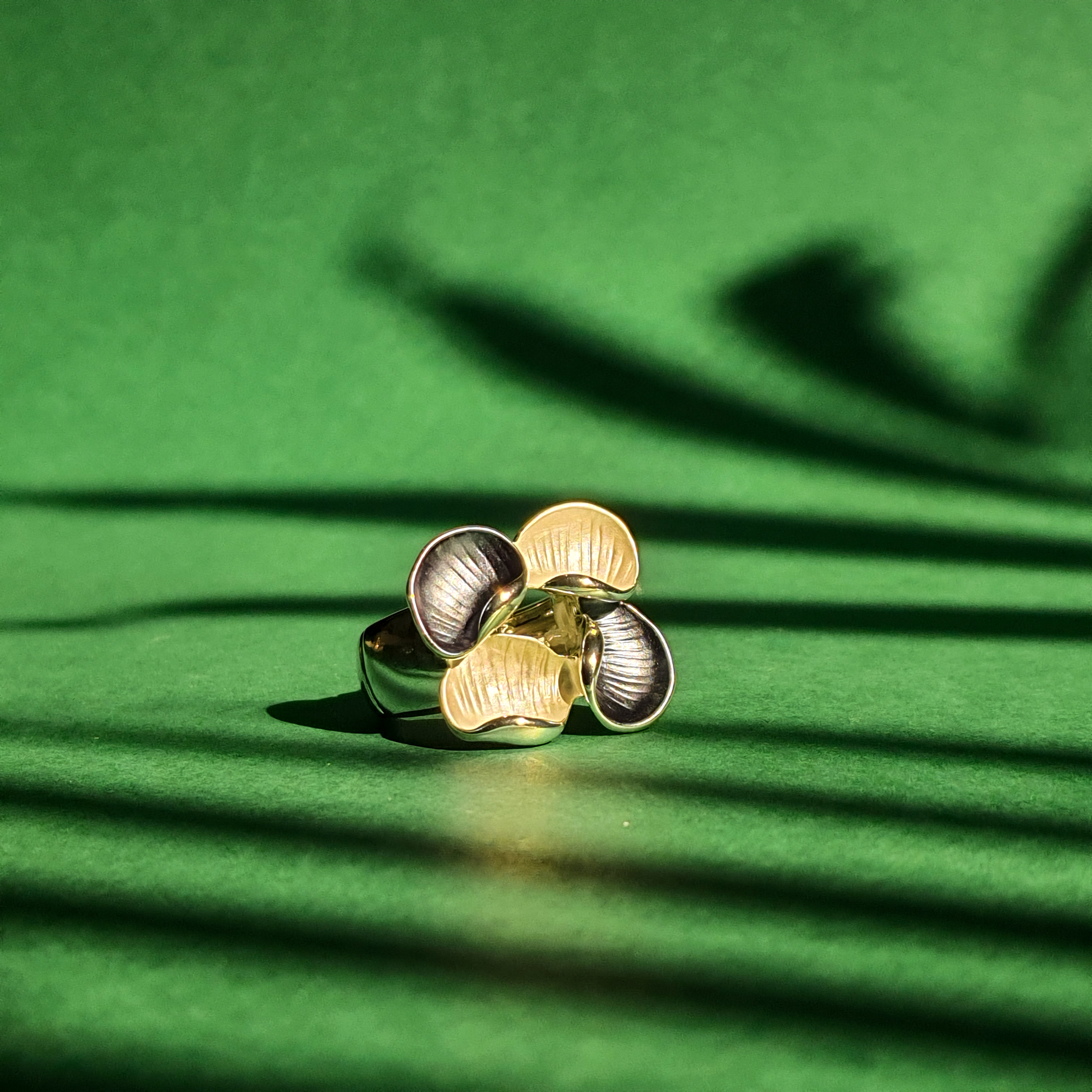 انگشتر مینا کاری طرح سنگ 