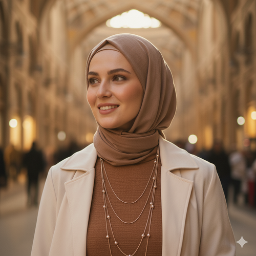 گردنبند رومانتویی چند رج