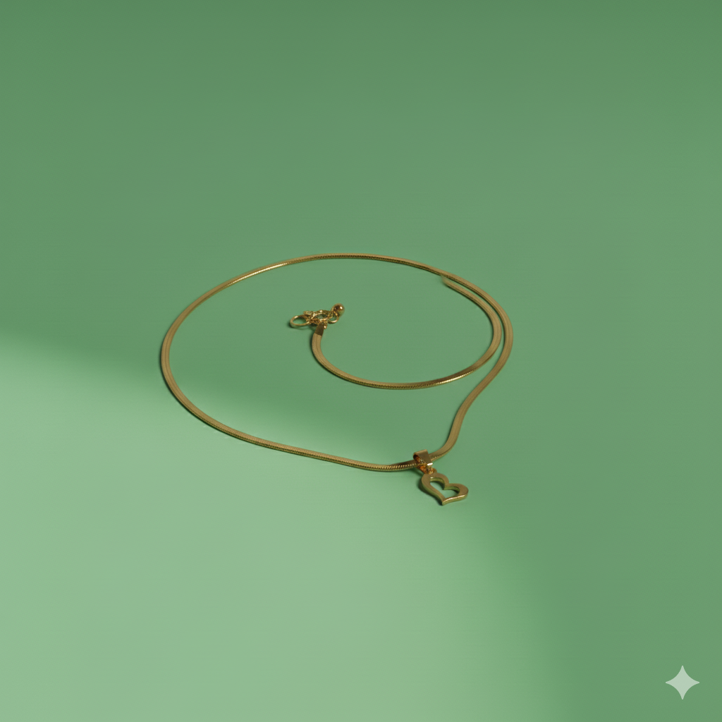 گردنبند استیل طرح قلب