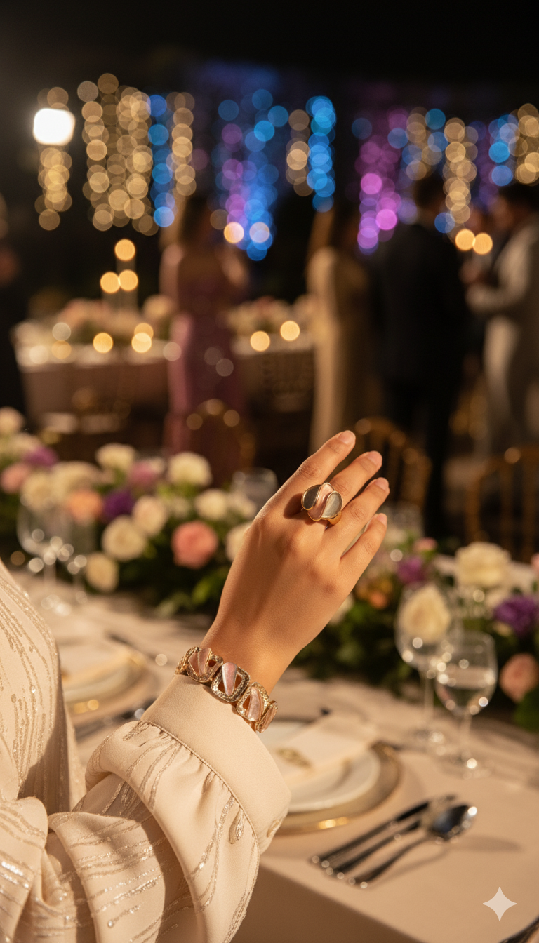 انگشتر کشی قطره مینا 