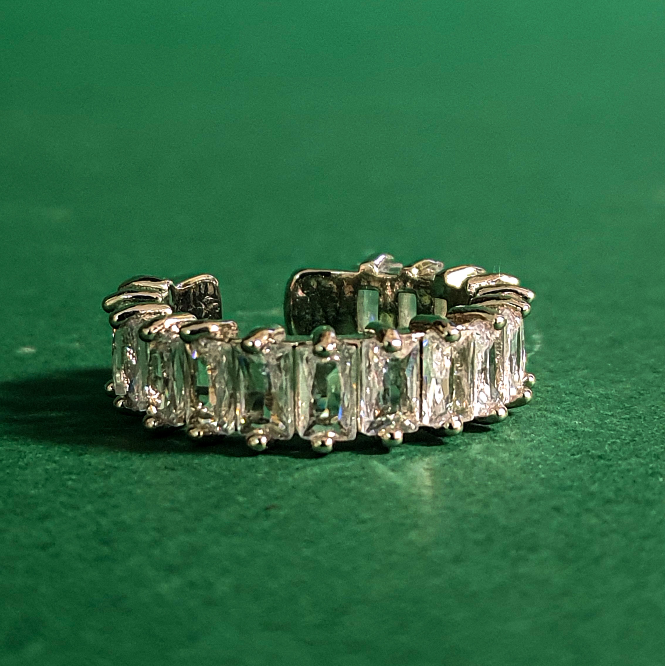 انگشتر جواهری تمام نگین باکتی 