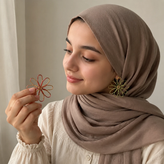 گوشواره فشن گل طلایی