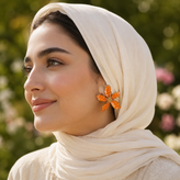 گوشواره گل پنج پر