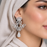 گوشواره جواهری مجلسی طرح شبنم